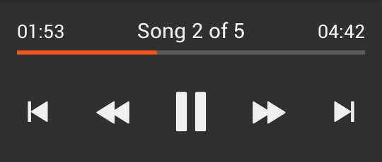 Playback control ui design